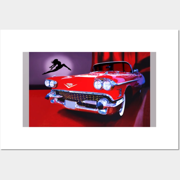 1958 Cadillac Eldorado Biarritz Wall Art by Burtney